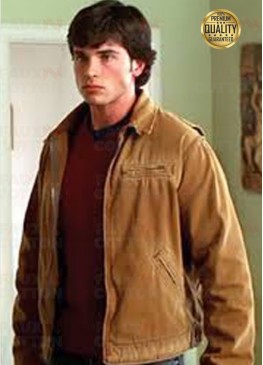 Smallville Tom Welling Brown Leather Jacket